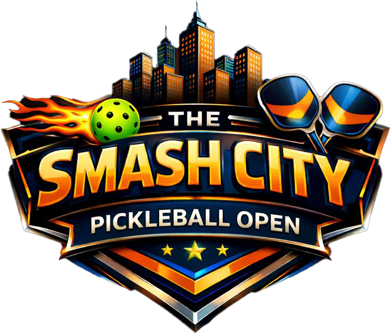 The Smash City Pickleball Open Logo